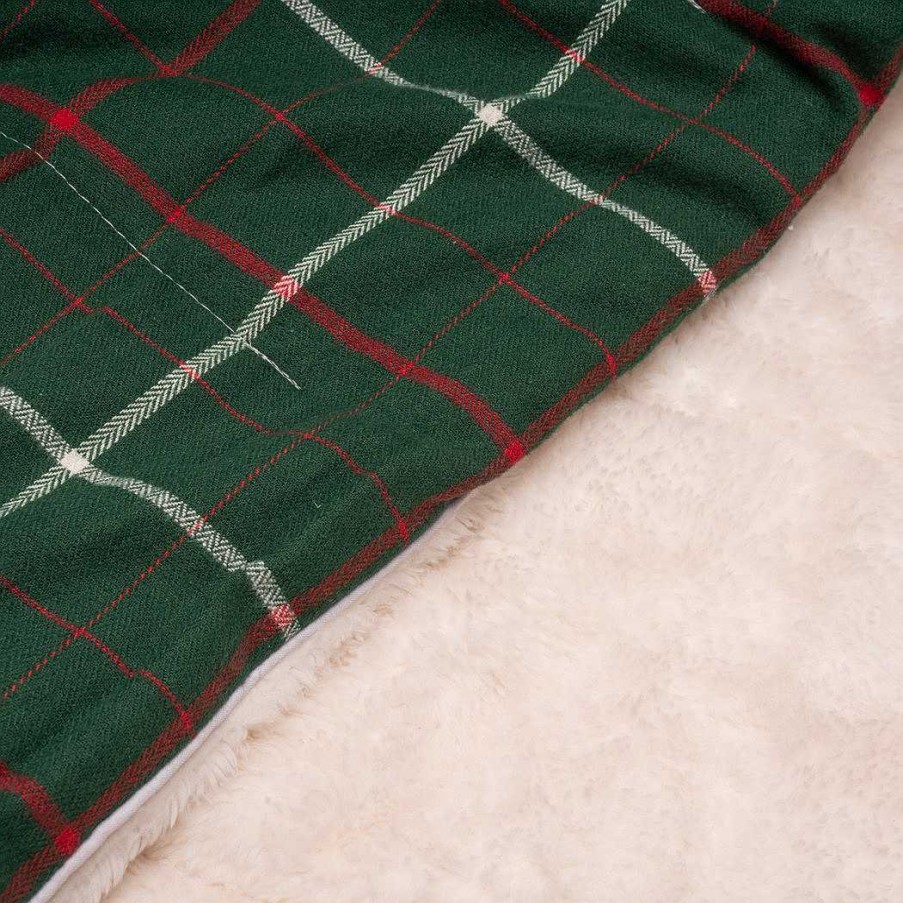 Blankets Rumpl Flannel Sherpa | Flannel Sherpa Blanket - Fireside Plaid