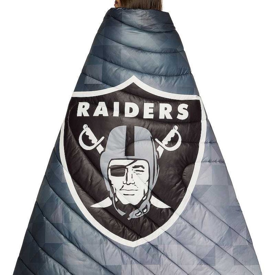 Prints Rumpl Nfl | Original Puffy Blanket - Las Vegas Raiders Geo