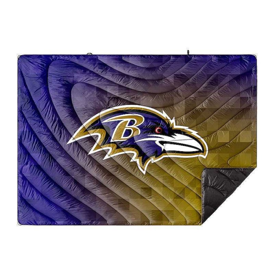 Prints Rumpl Nfl | Original Puffy Blanket - Baltimore Ravens Geo